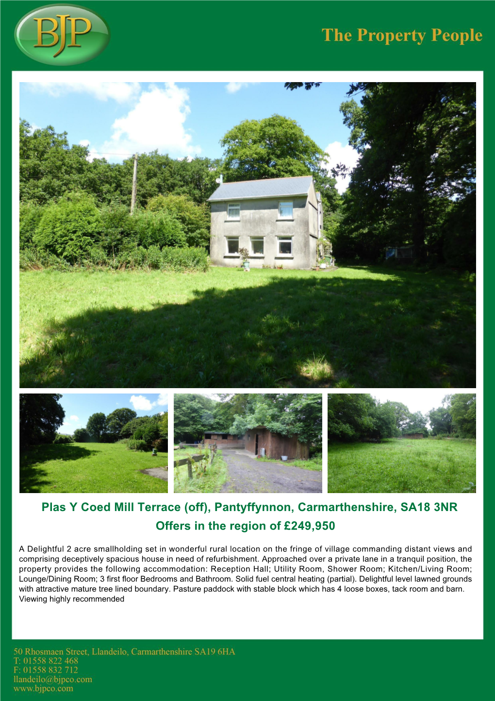Mill Terrace (Off), Pantyffynnon, Carmarthenshire, SA18 3NR Offers in the Region of £249,950