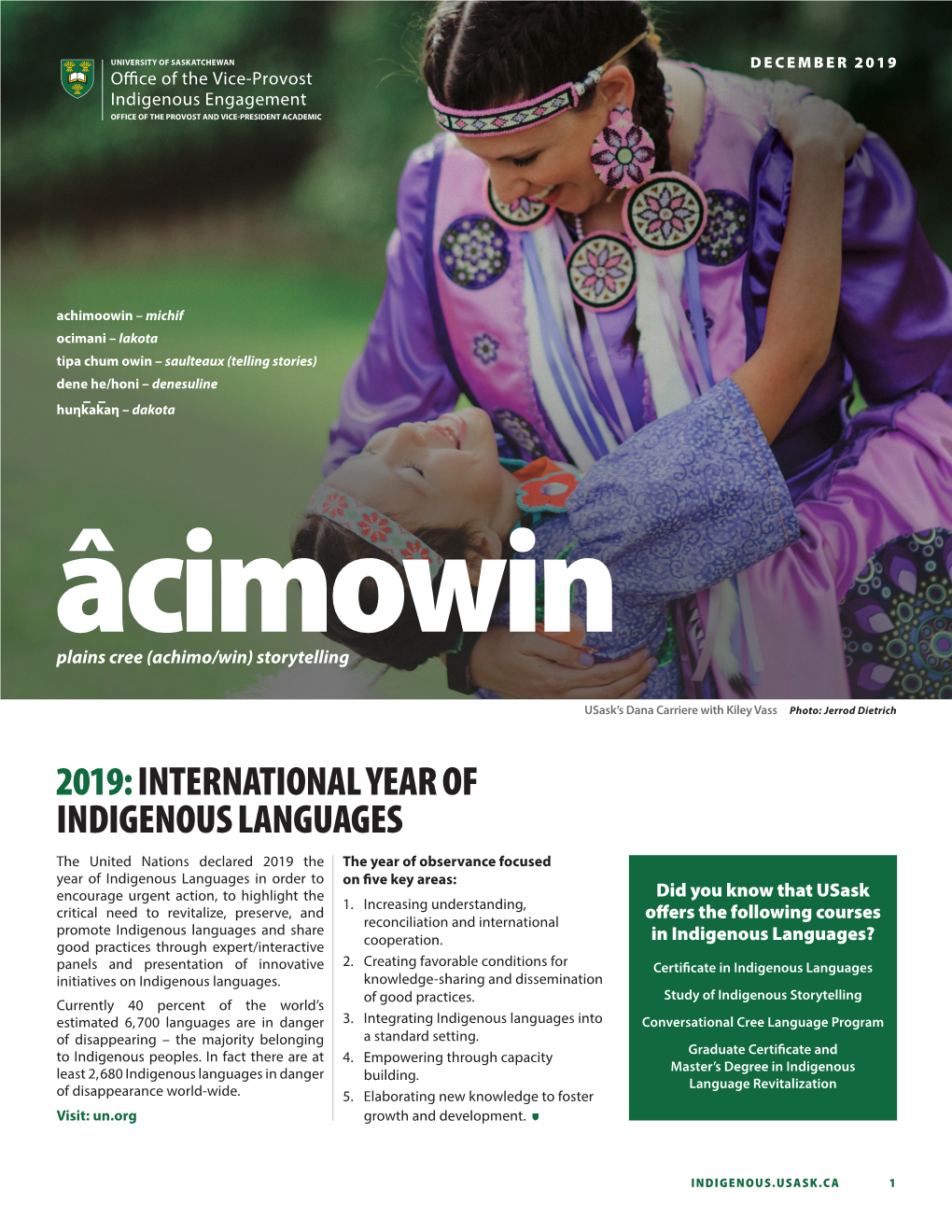 2019: International Year of Indigenous Languages
