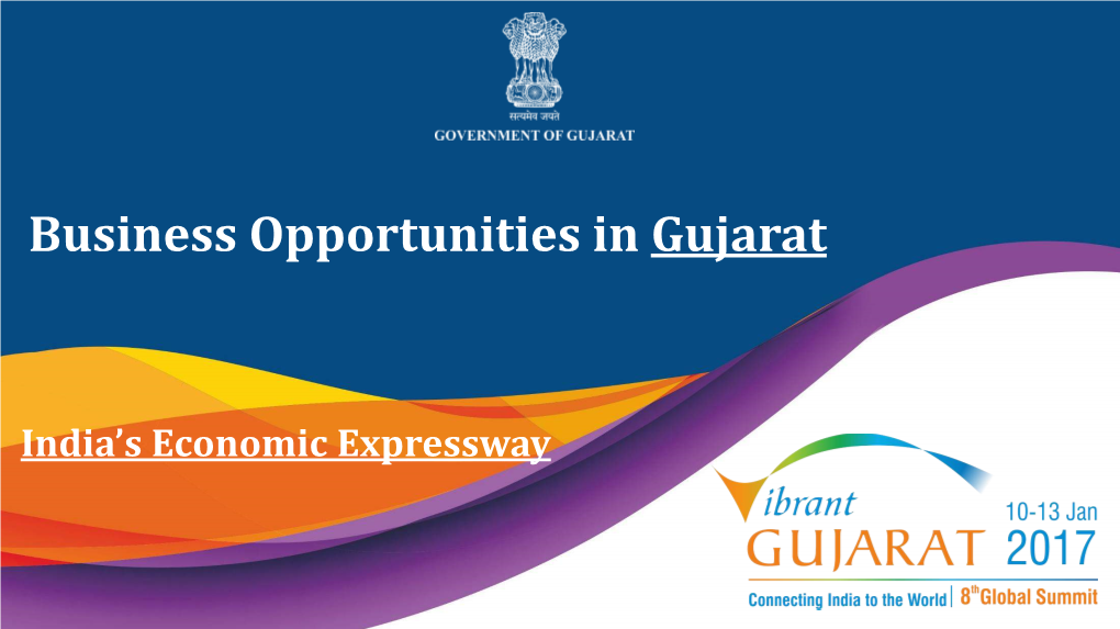 Business Opportunities in Gujarat