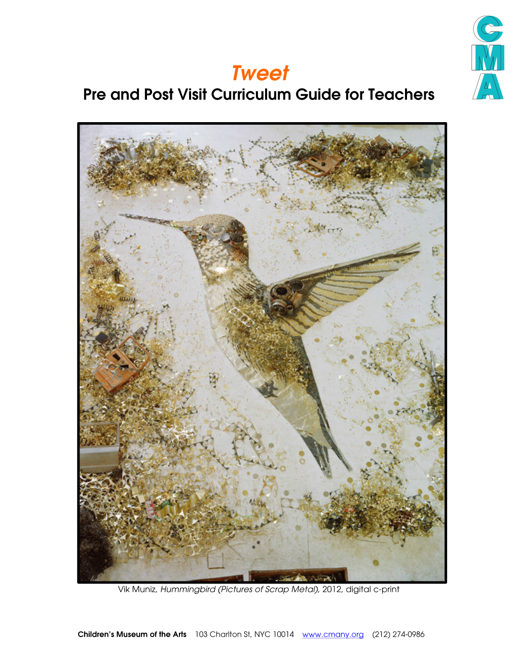 Tweet Pre and Post Visit Curriculum Guide for Teachers