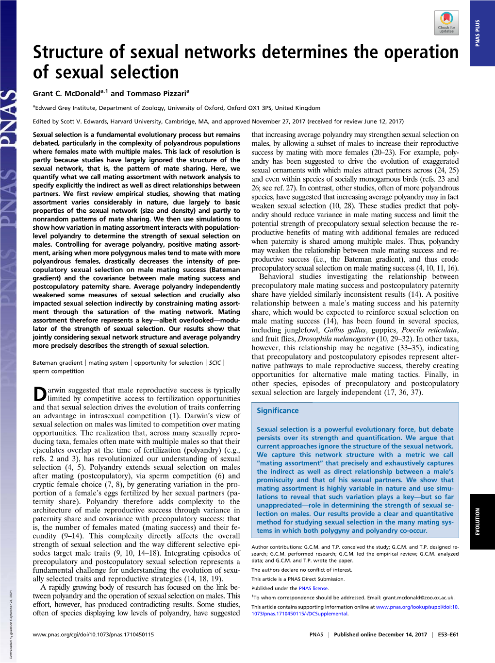 Structure of Sexual Networks Determines the Operation of Sexual