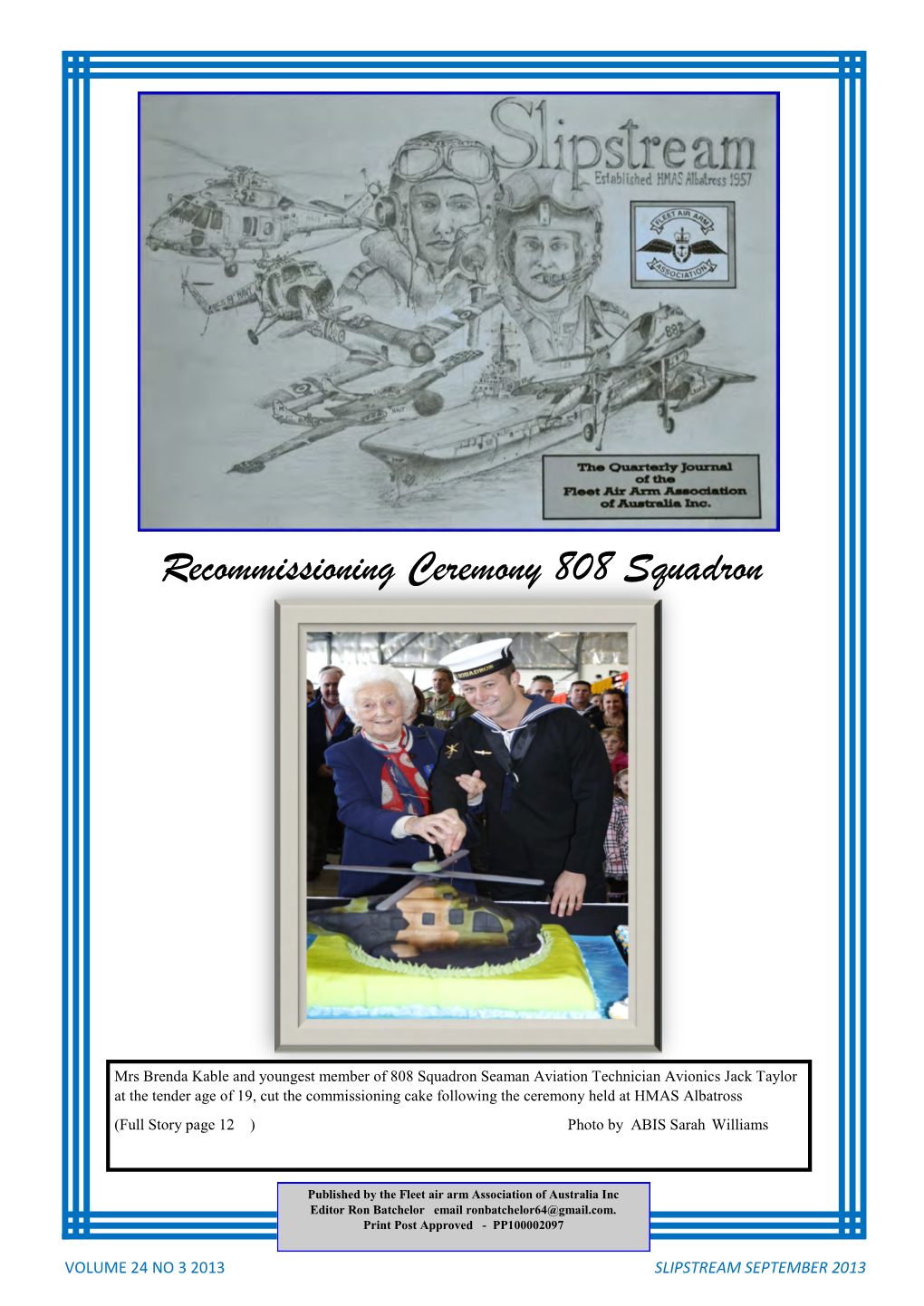 Recommissioning Ceremony 808 Squadron