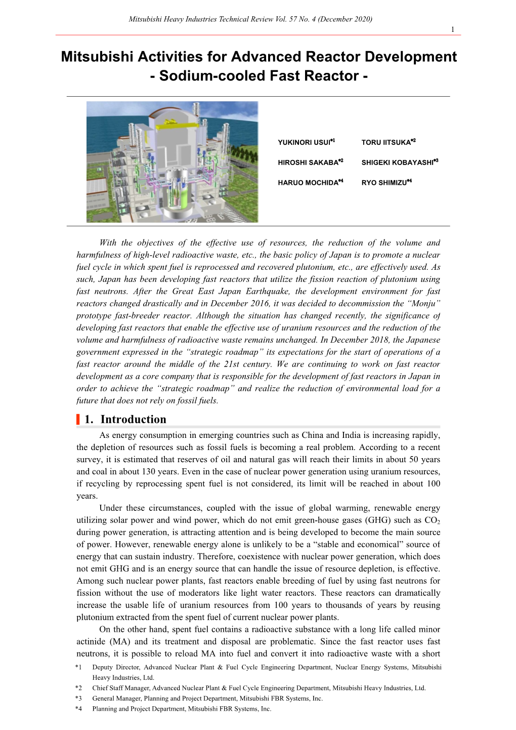 Sodium-Cooled Fast Reactor