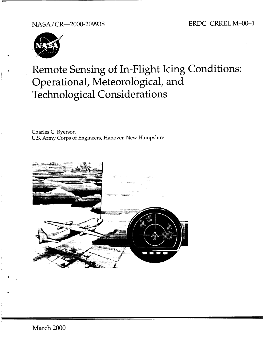 Remote Sensing of In-Flight Icing Conditions: Operational, Meteorological, and Technological Considerations