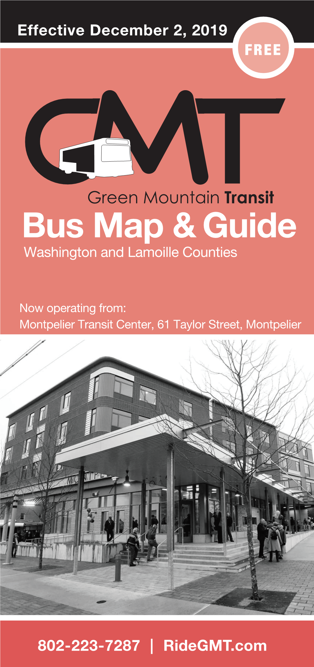 Washington & Lamoille County Bus Map & Guide