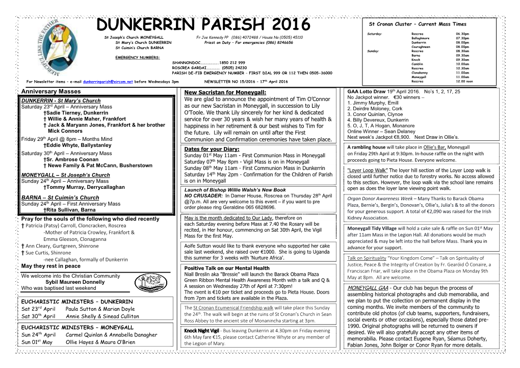 Dunkerrin Parish 2005