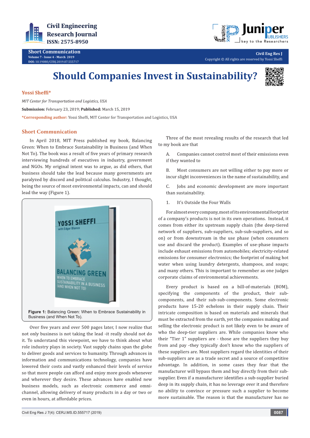 Should Companies Invest in Sustainability?