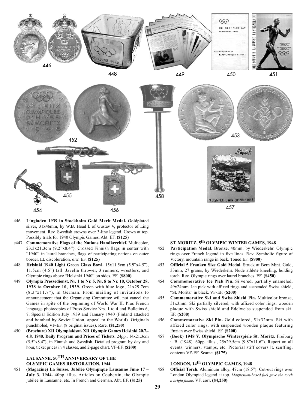 446. Lingiaden 1939 in Stockholm Gold Merit Medal. Goldplated Silver, 31X46mm, by W.B