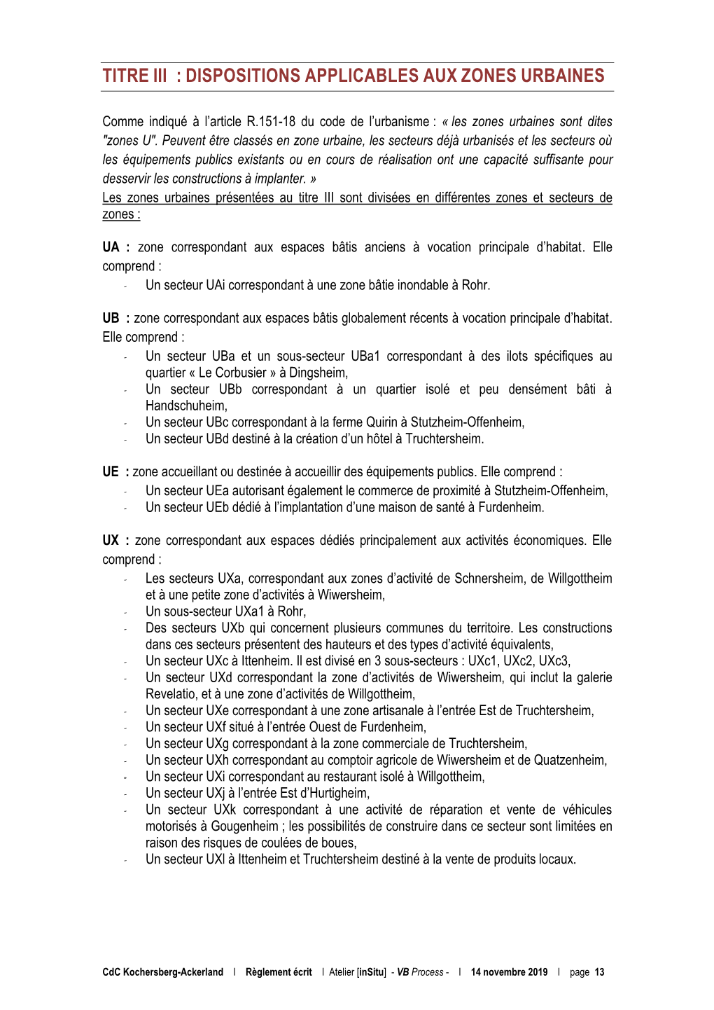 Titre Iii : Dispositions Applicables Aux Zones Urbaines