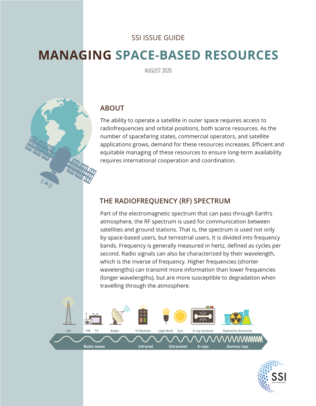 Managing Space-Based Resources August 2020