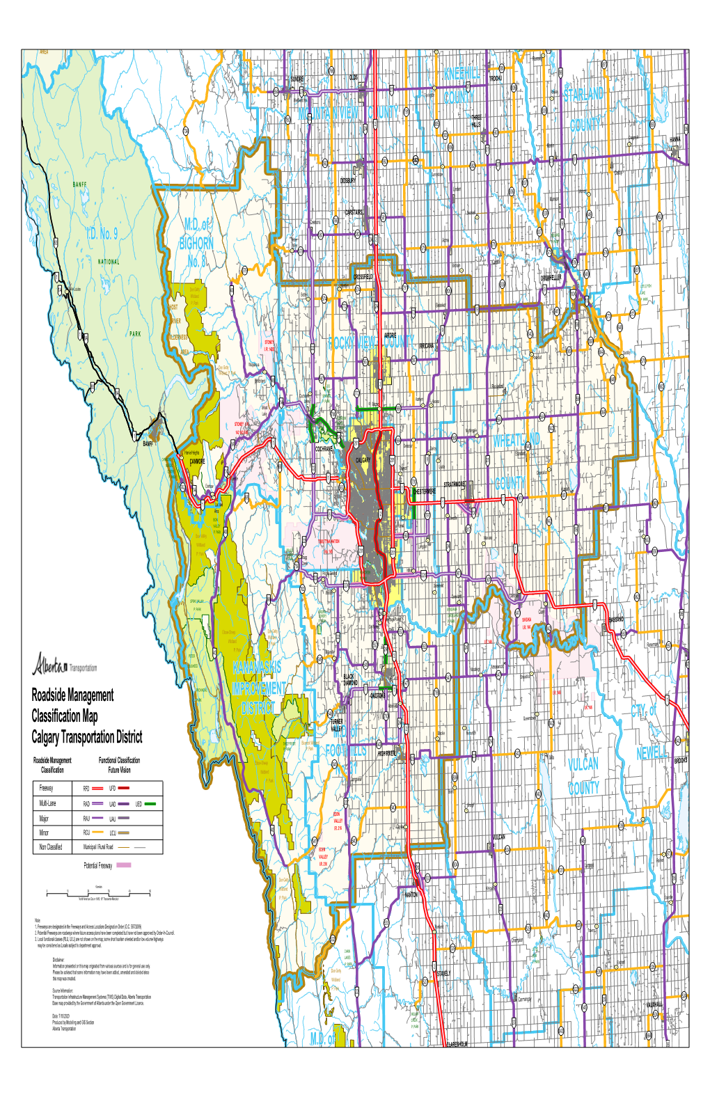 Calgary Transportation District SHEEP RIVER Bluerock Wildland 543 P