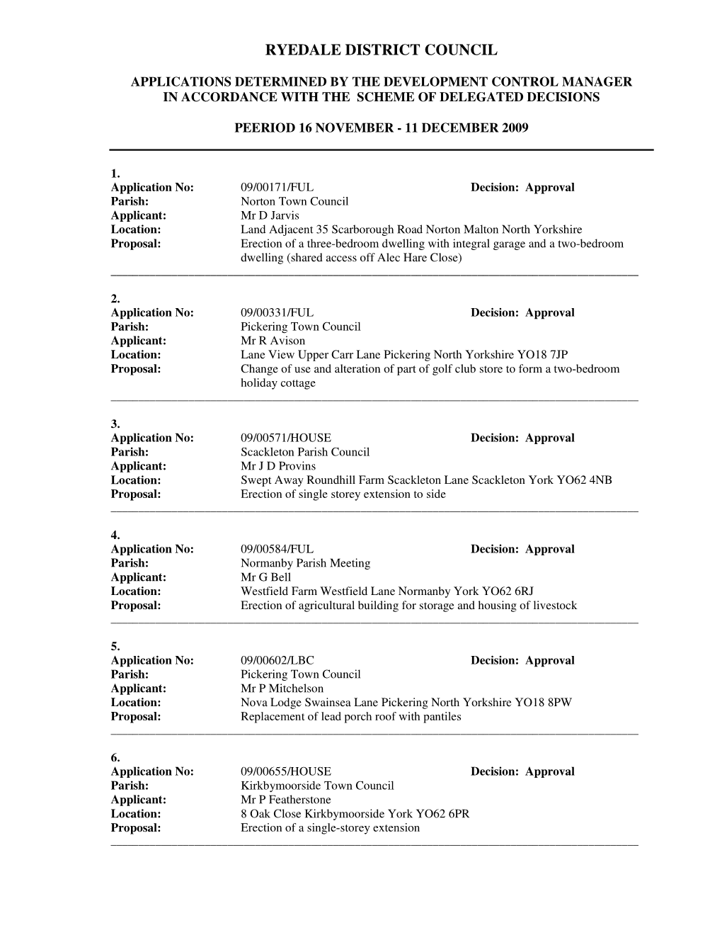 Delegated List , Item 103. PDF 60 KB