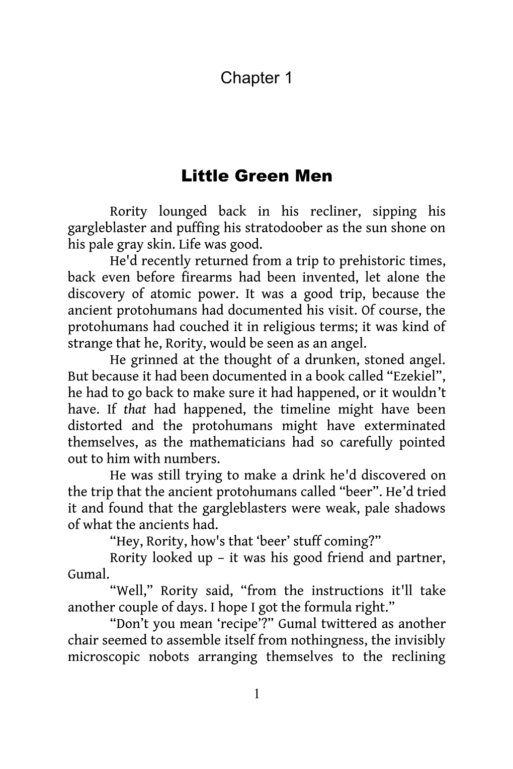 Chapter 1 Little Green