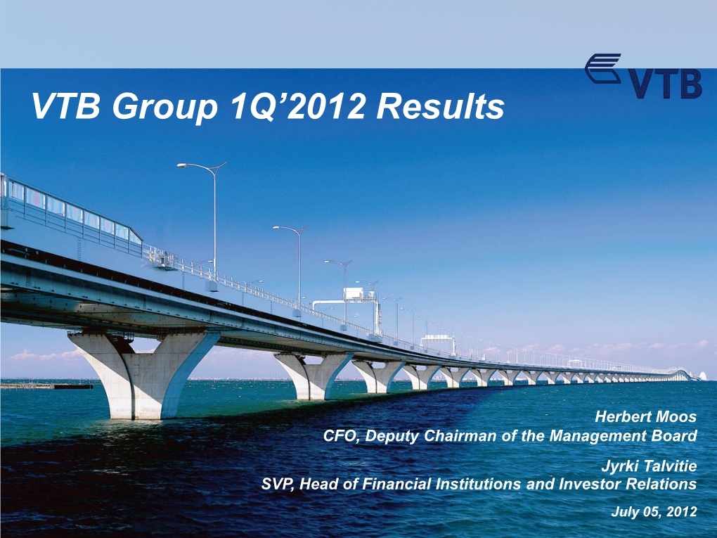 VTB Group 1Q'2012 Results