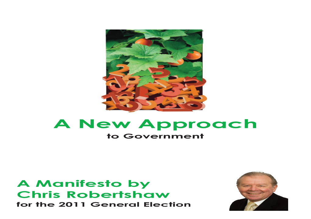 A New Approach to Government