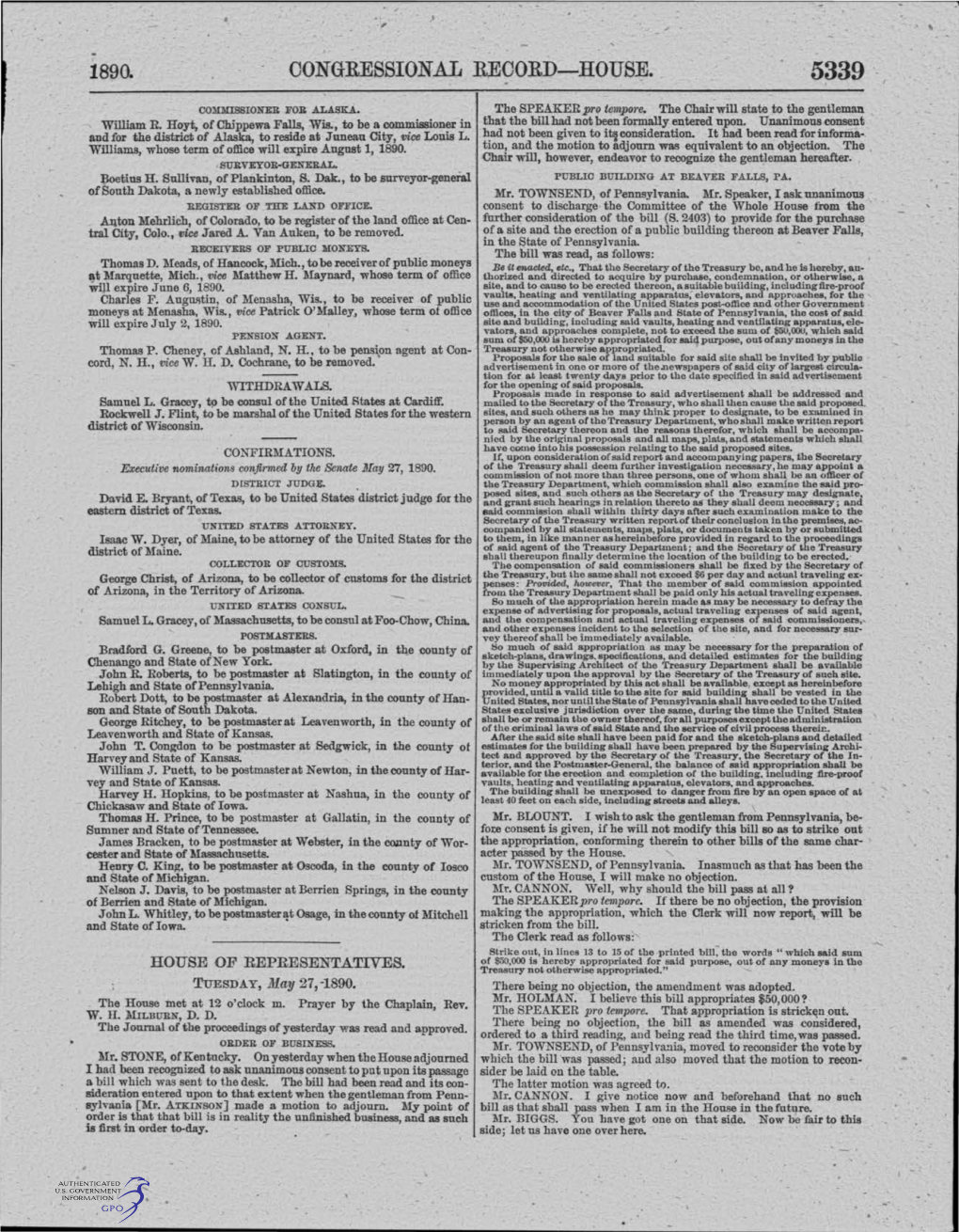 Congressional Record-House. 5339