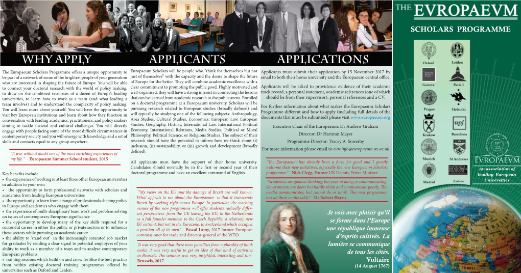 Applicants Why Apply Applications