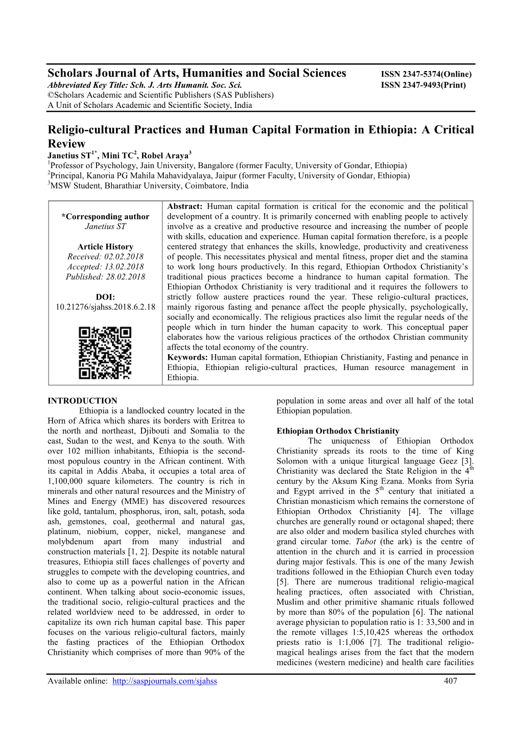 Religio-Cultural Practices and Human Capital