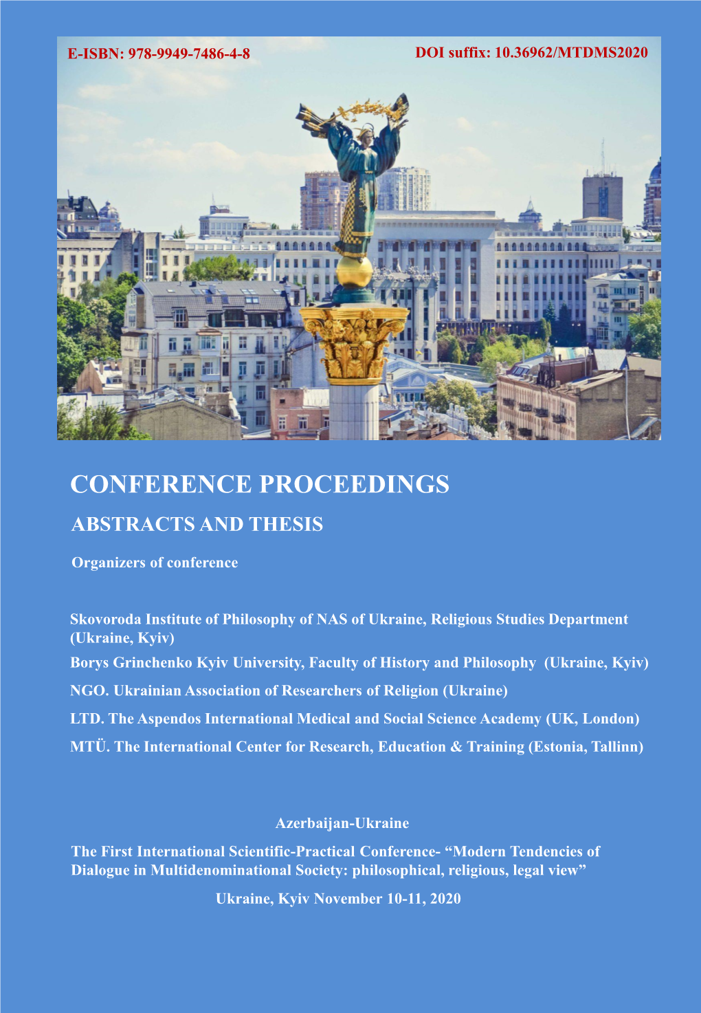 Conference Proceedings Abstracts and Thesis