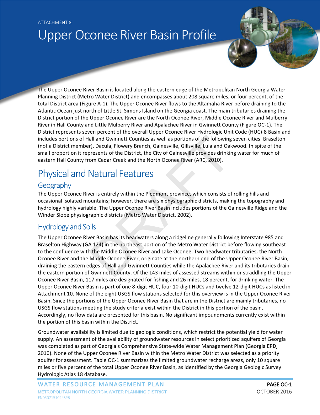 Upper Oconee River Basin Profile