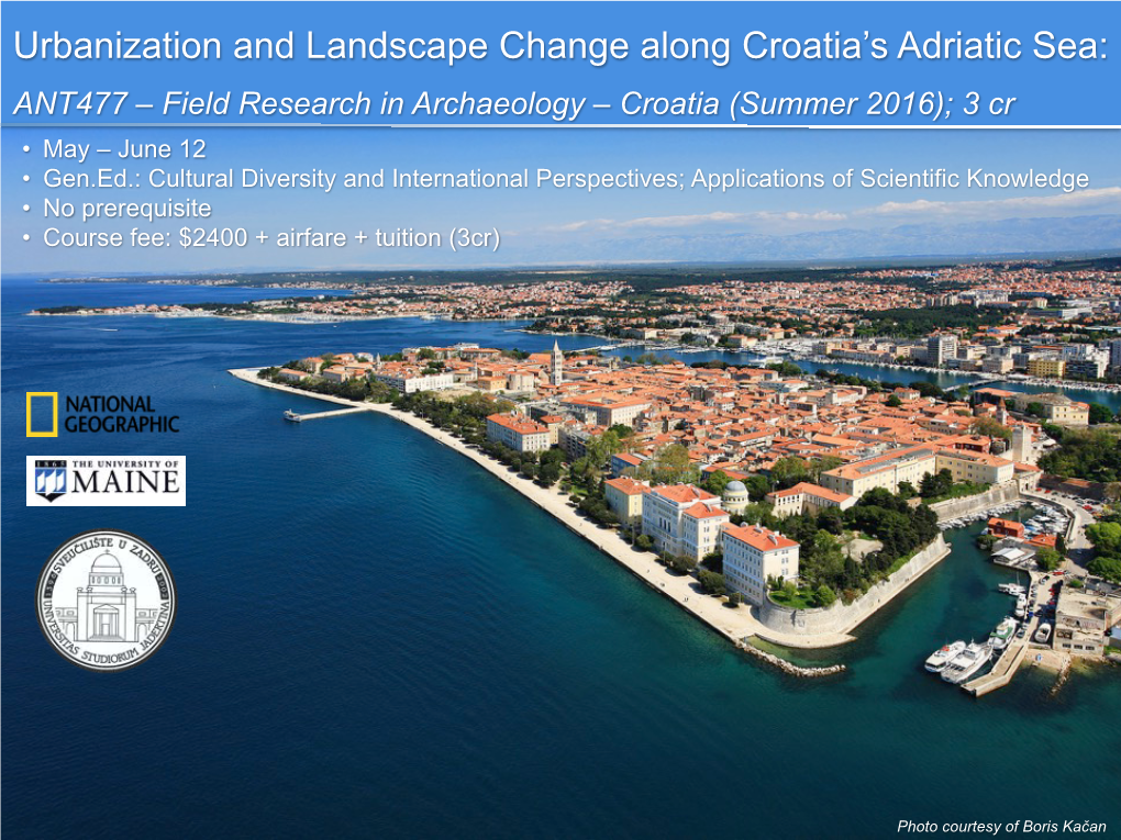 Urbanization and Landscape Change Along Croatia's Adriatic Sea