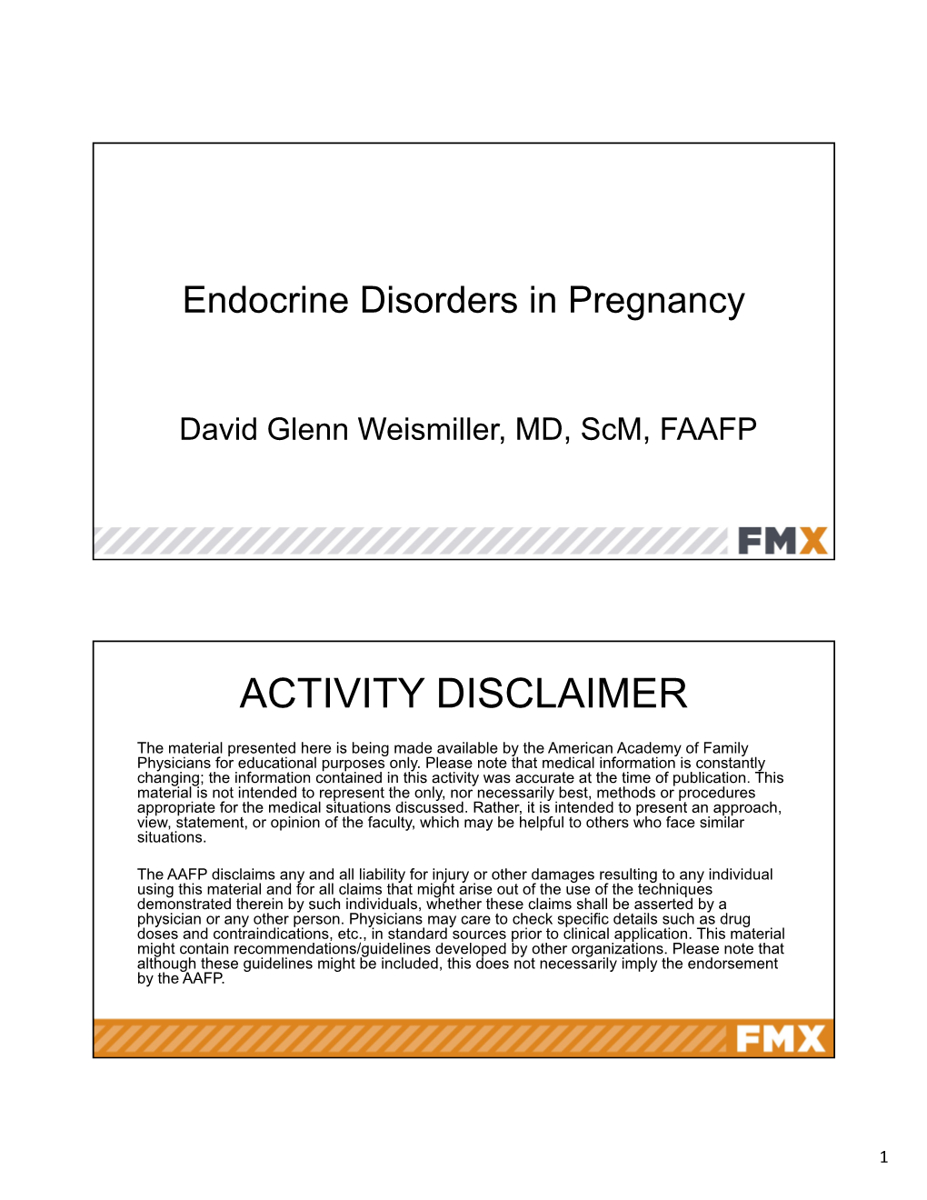 Endocrine Disorders in Pregnancy