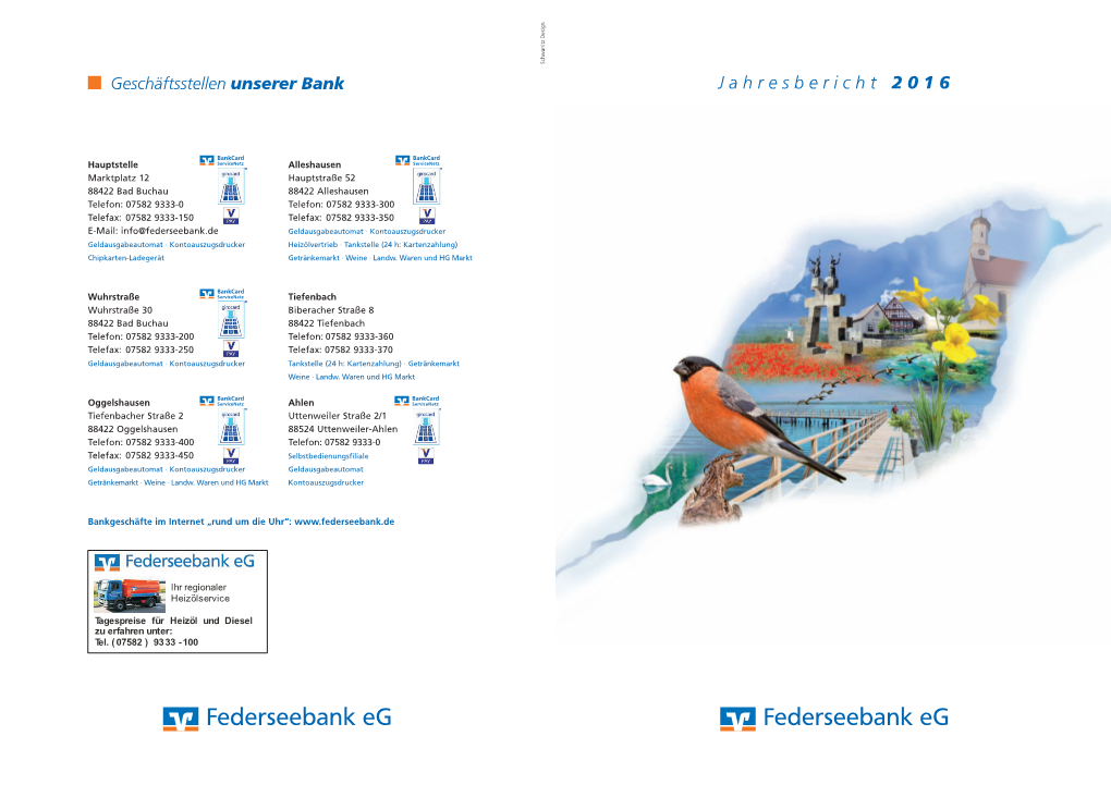 Federseebank Eg Federseebank Eg Einladung Zur Generalversammlung Grußwort Des Vorstands