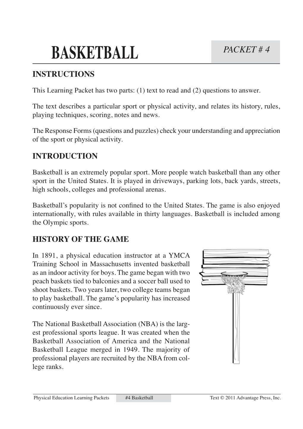 Basketball Information Packet