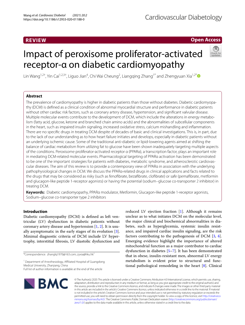 Impact of Peroxisome Proliferator-Activated Receptor-Α On