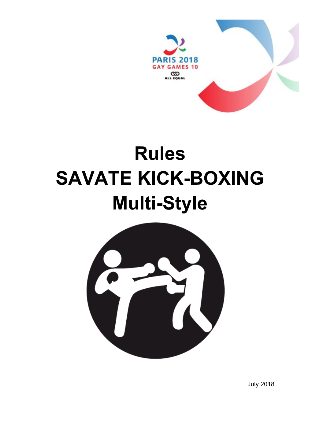 Rules SAVATE KICK-BOXING Multi-Style