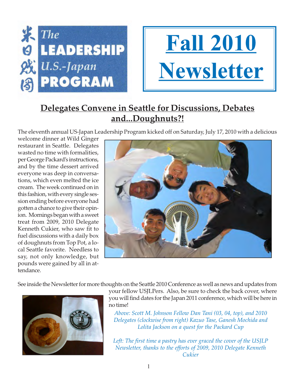 Fall 2010 Newsletter