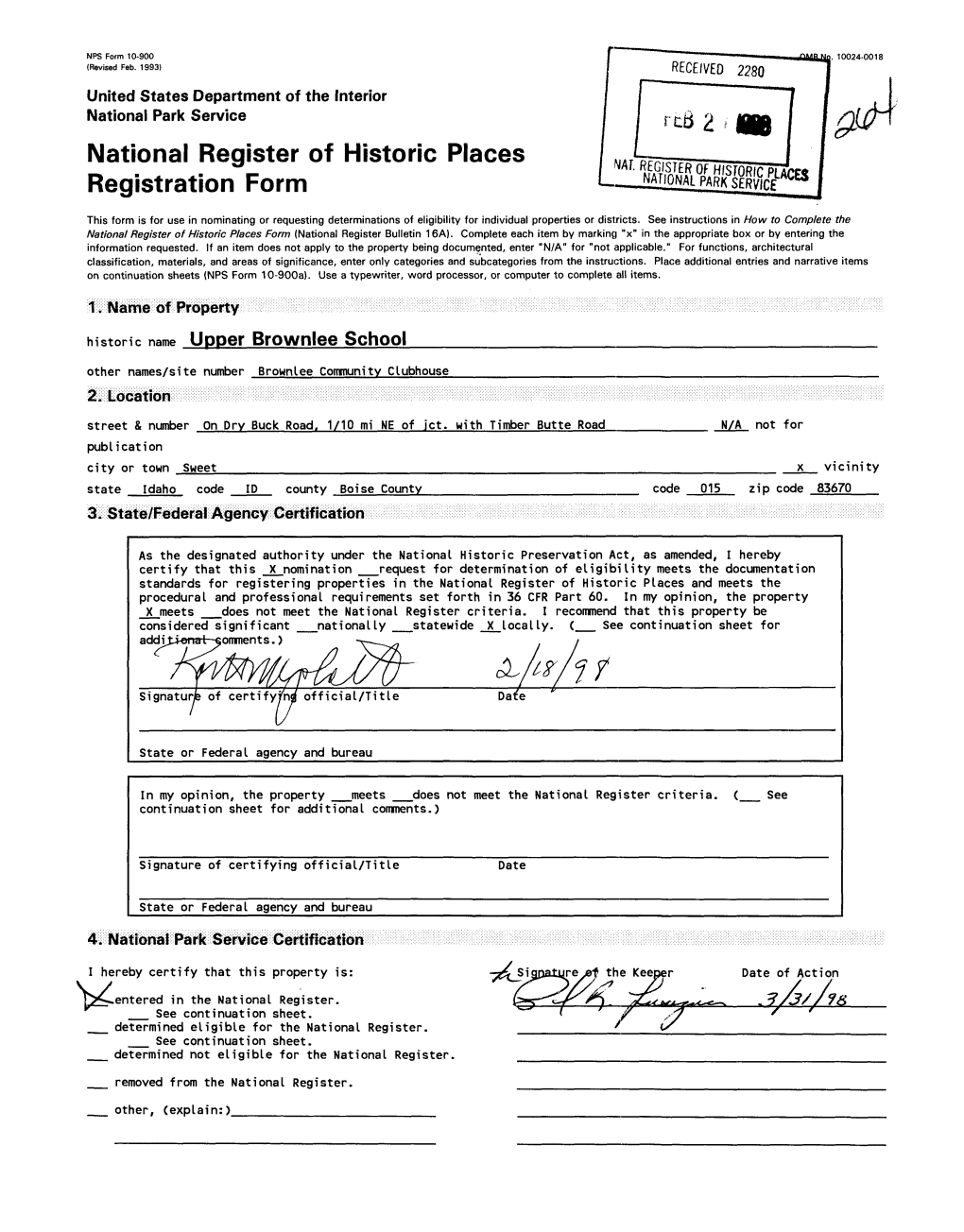 National Register of Historic Places Registration Form