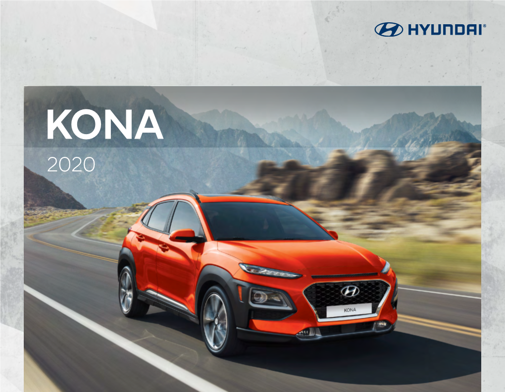 Hyundai 2020 Kona Brochure