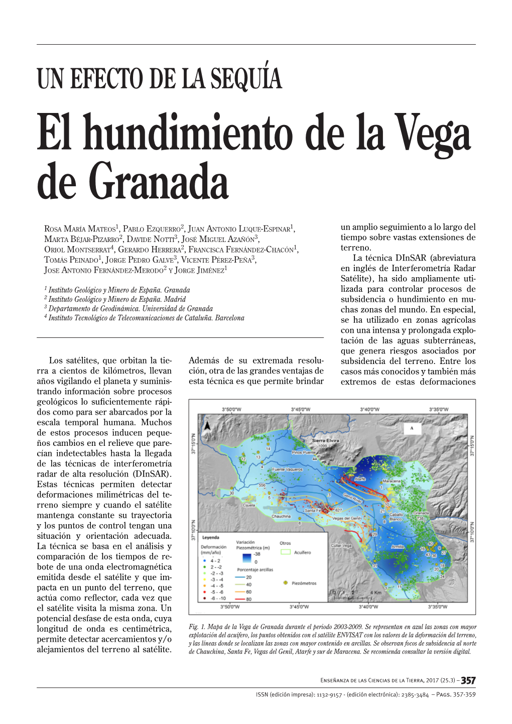 El Hundimiento De La Vega De Granada