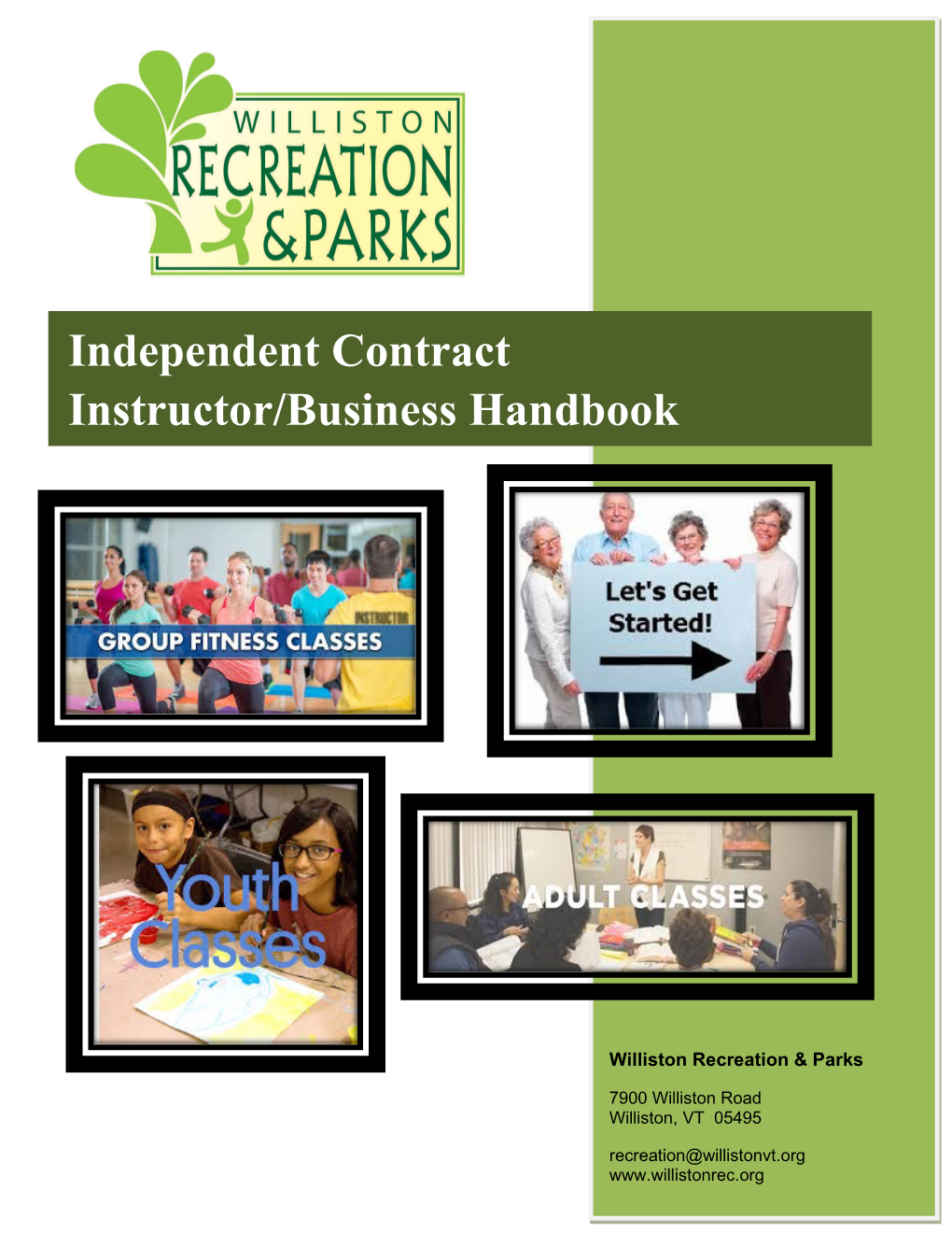 Independent Contract Instructor/Business Handbook