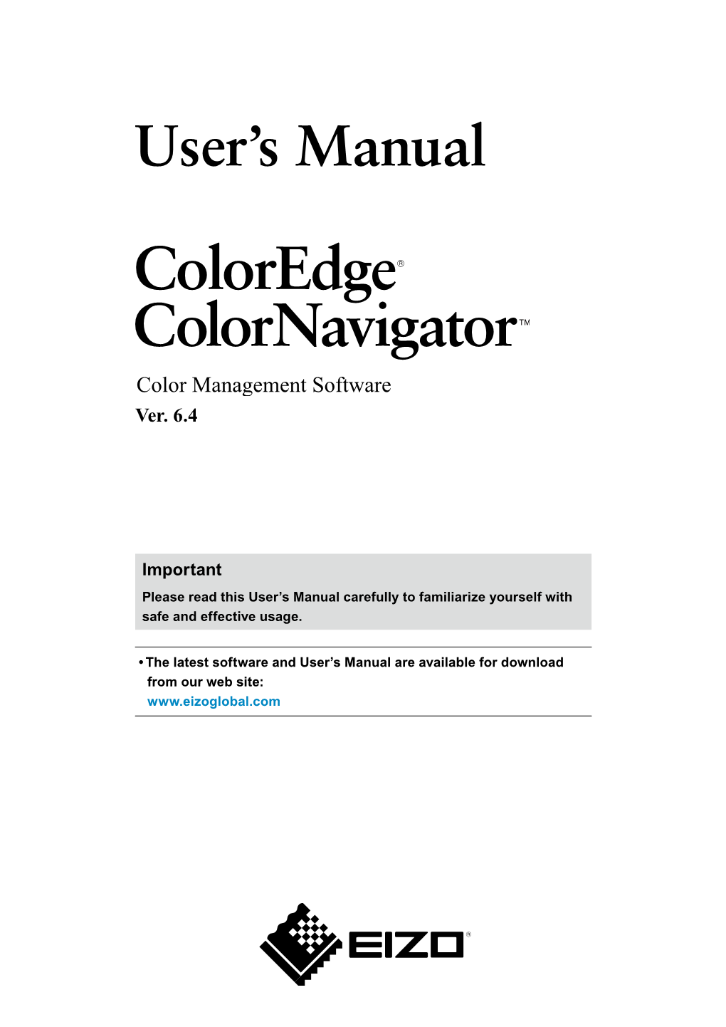 Coloredge Colornavigator User's Manual