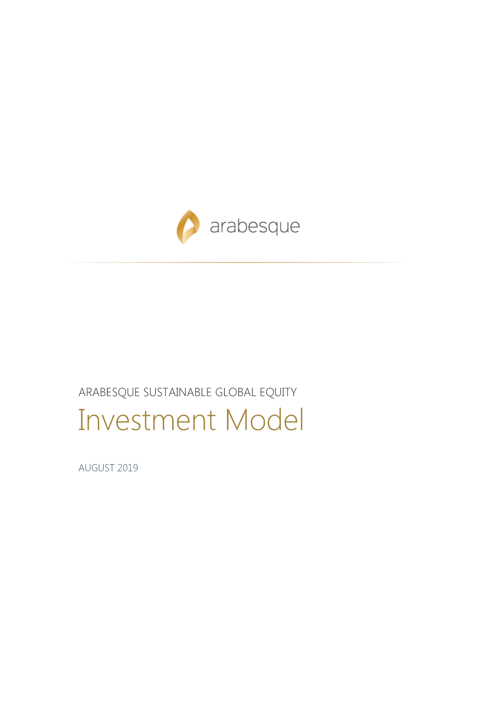 Investment Model