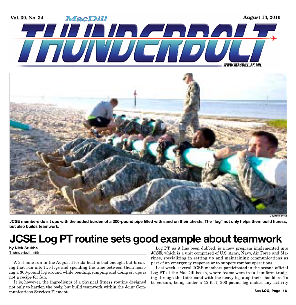 JCSE Log PT Routine Sets Good Example About Teamwork