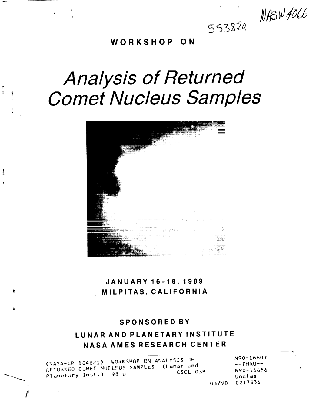 Analysis of Returned Comet Nucleus Samples