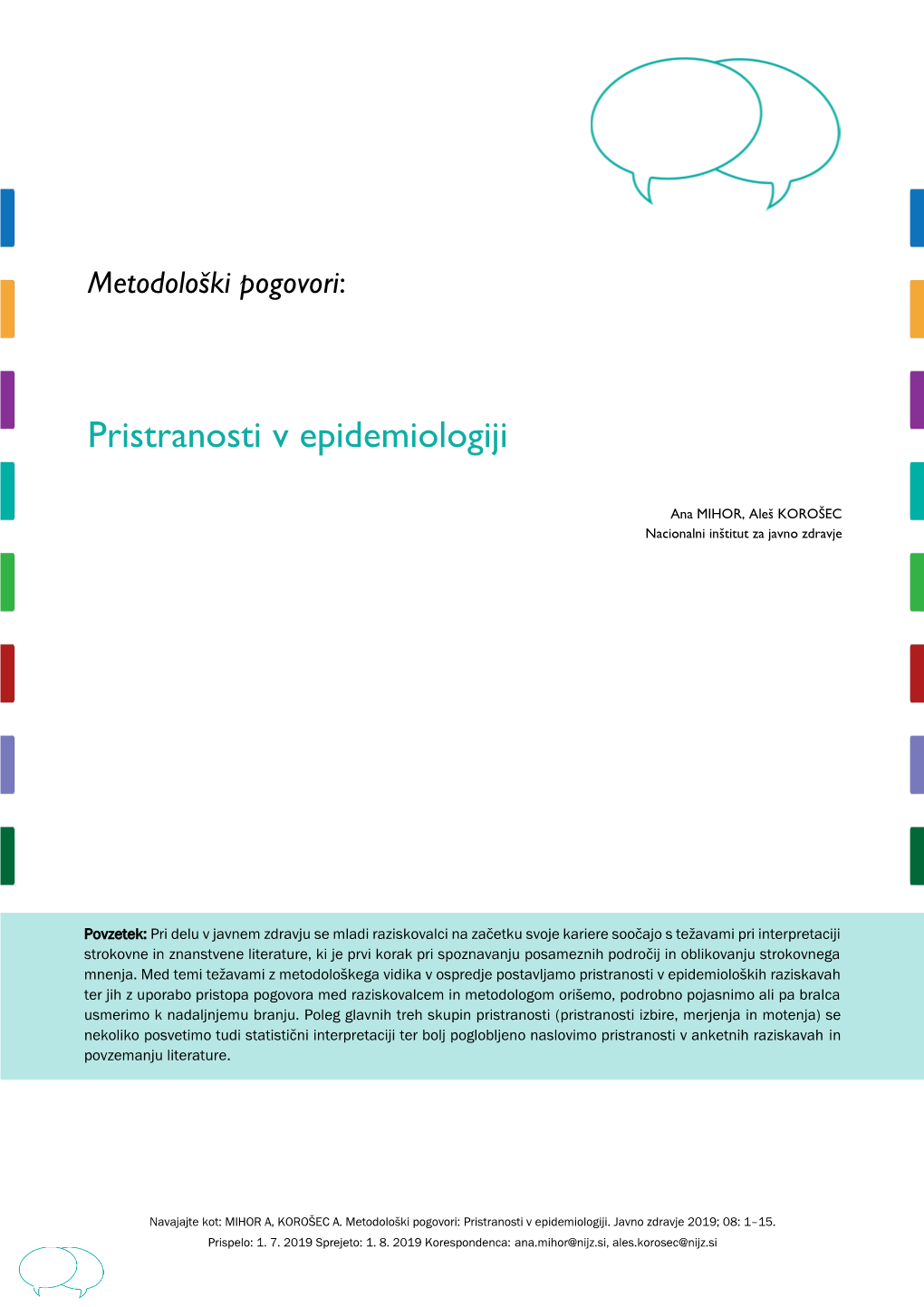 Pristranosti V Epidemiologiji