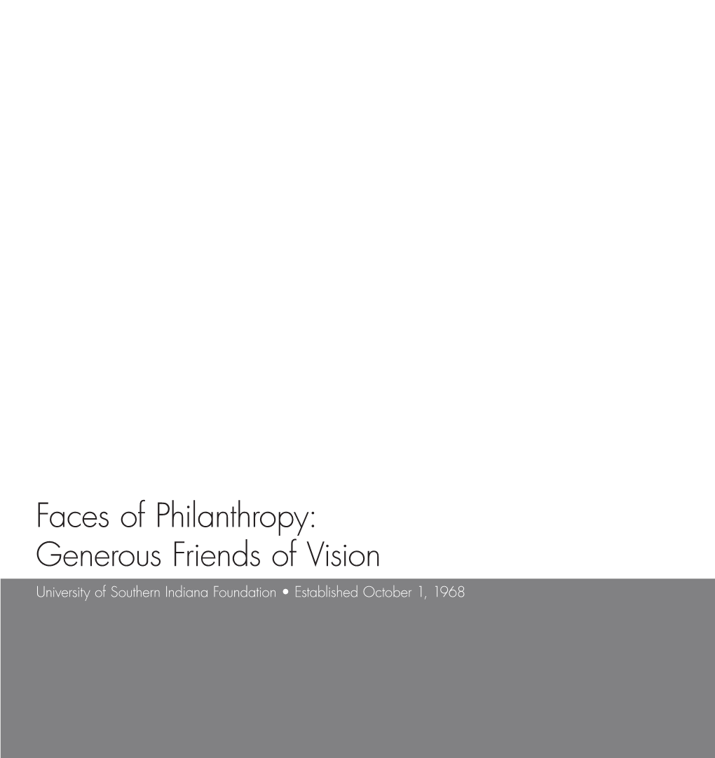 Faces of Philanthropy: Generous Friends of Vision