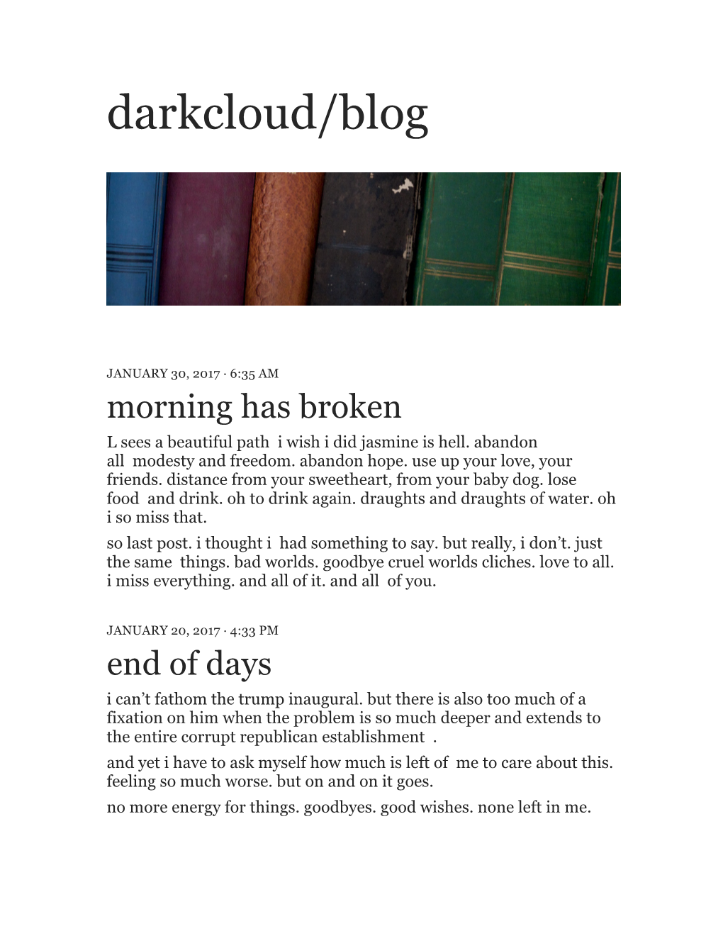 Darkcloud Blog