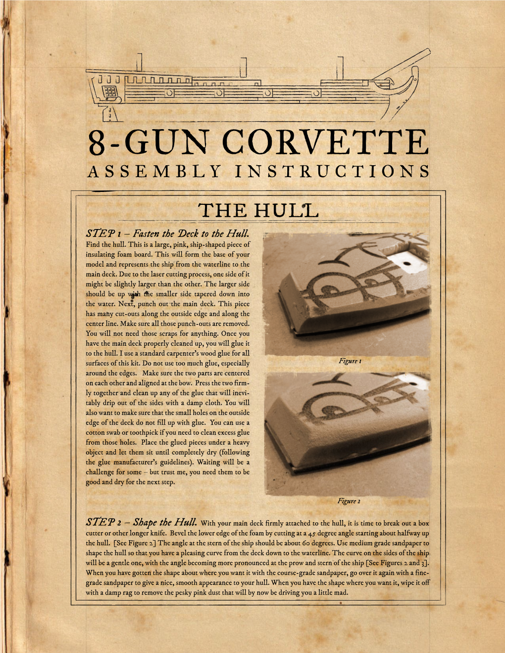 8-Gun Corvette Assembly Instructions