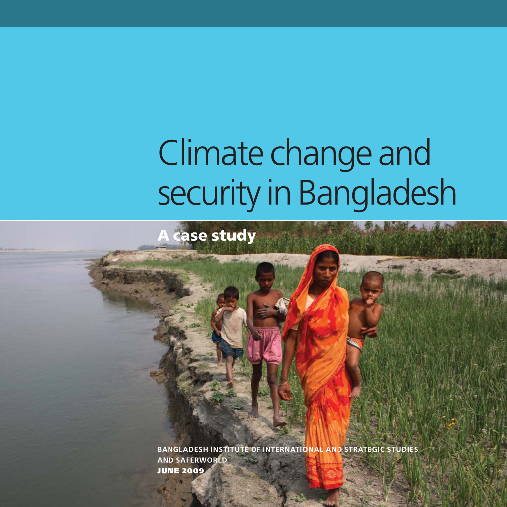 Climate Change and Security in Bangladesh