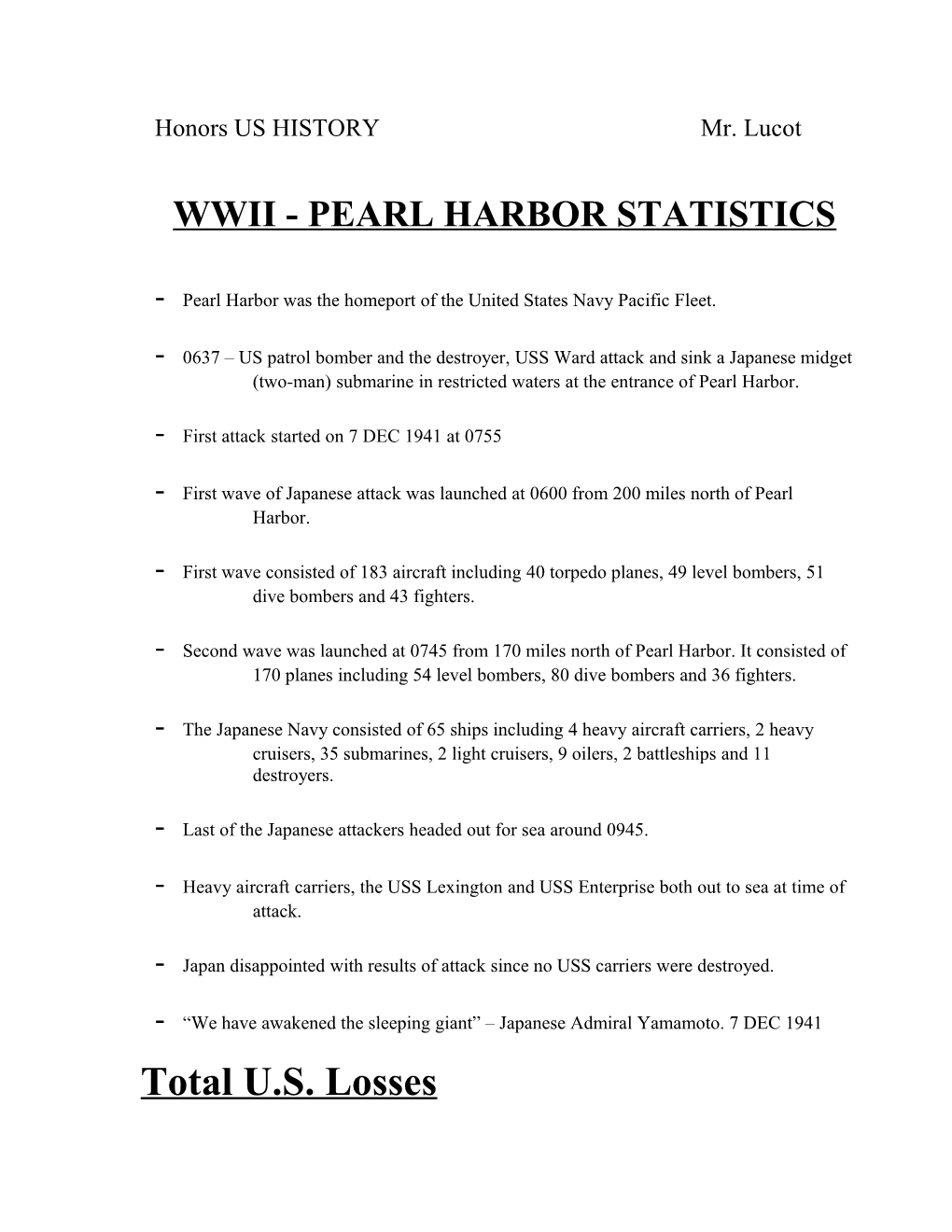 Pearl Harbor Was the Homeport of the United States Navy Pacific Fleet