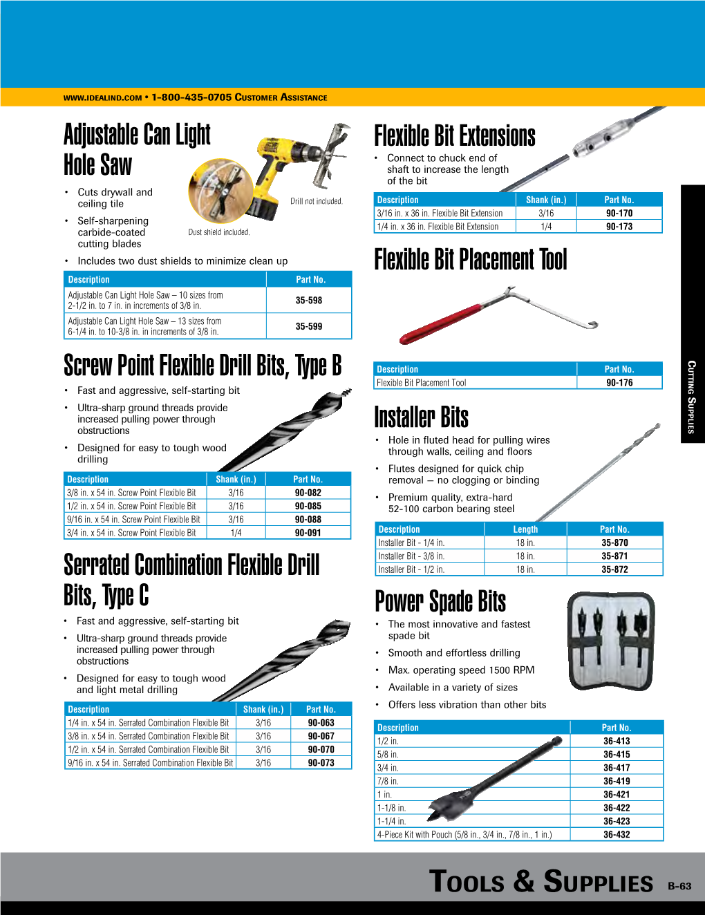 Flexible Bit Extensions Adjustable Can Light Hole Saw Screw Point