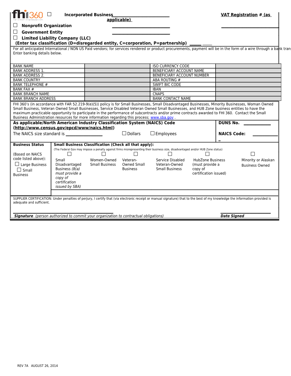 Supplier Certification Form s2