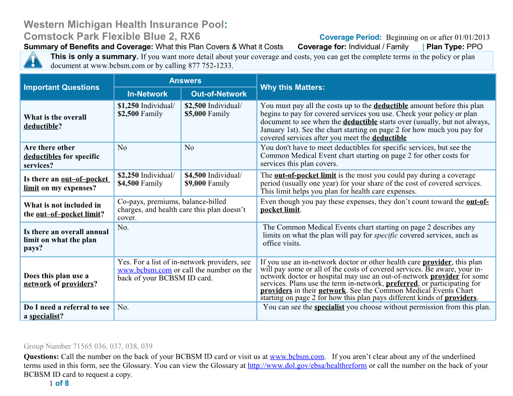 Western Michigan Health Insurance Pool