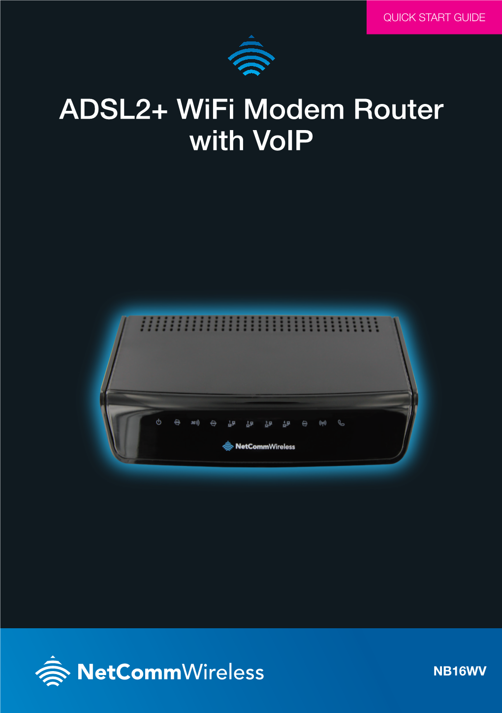 Netcommwireless ADSL2+ Wifi Modem Router with Voip