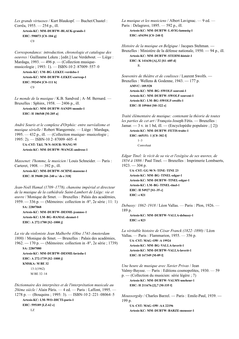Buchet/Chastel : Corrêa, 1955. — 254 P., Ill. Correspondance